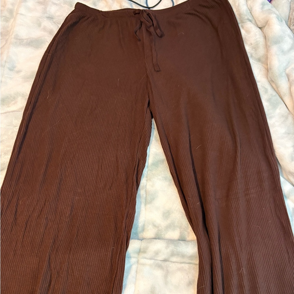 Auden Chocolate Wide Leg Pants